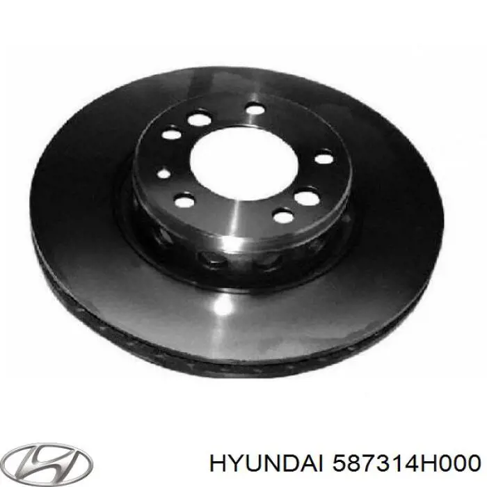 587314H000 Hyundai/Kia Шланг гальмівний передній, лівий