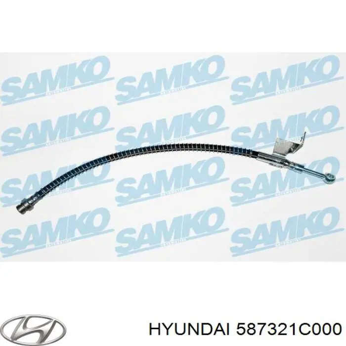 Шланг гальмівний передній, правий Hyundai/Kia 587321C000 ціна, від 14.50 USD