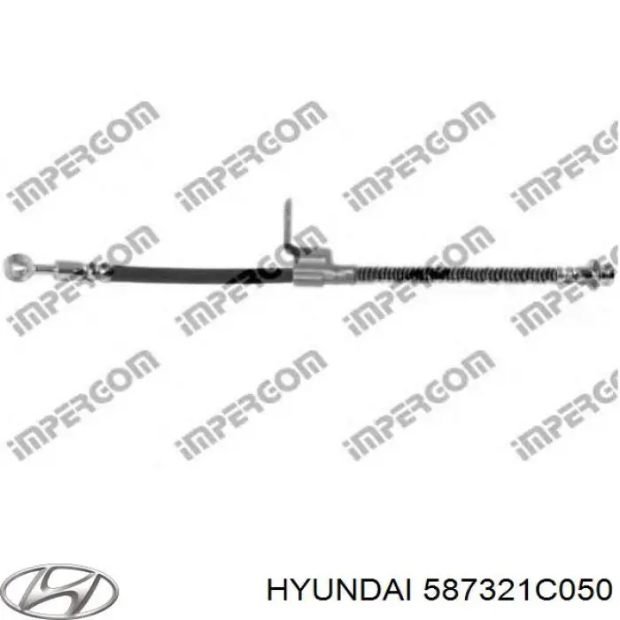 Шланг гальмівний передній, правий Hyundai/Kia 587321C050 ціна, від 29.49 USD