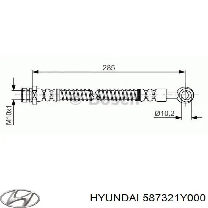 Купити LH6977 Delphi Шланг гальмівний передній, правий