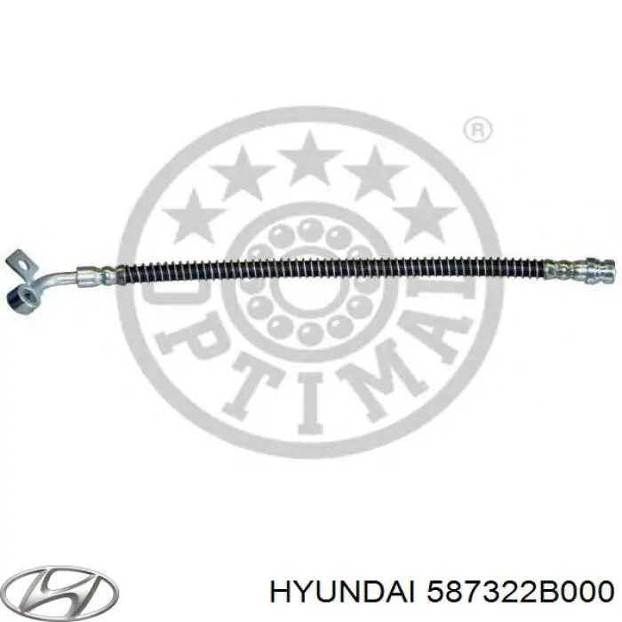 Шланг гальмівний передній, правий Hyundai/Kia 587322B000 ціна, від 22.01 USD