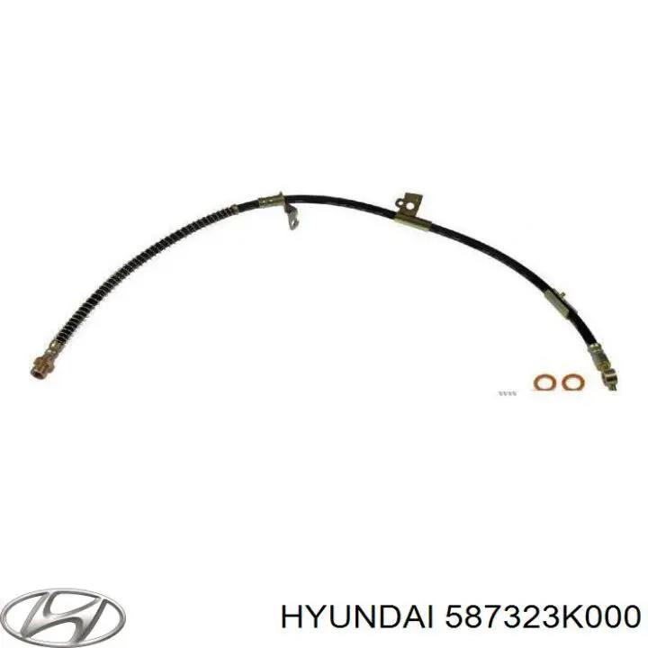 Купити 587323K000 Hyundai/Kia Шланг гальмівний передній, правий