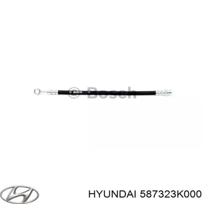 Шланг гальмівний передній, правий Hyundai/Kia 587323K000 ціна, від 22.47 USD