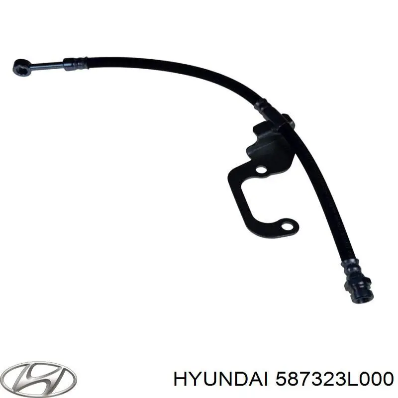Шланг гальмівний передній, правий Hyundai/Kia 587323L000 ціна, від 19.00 USD