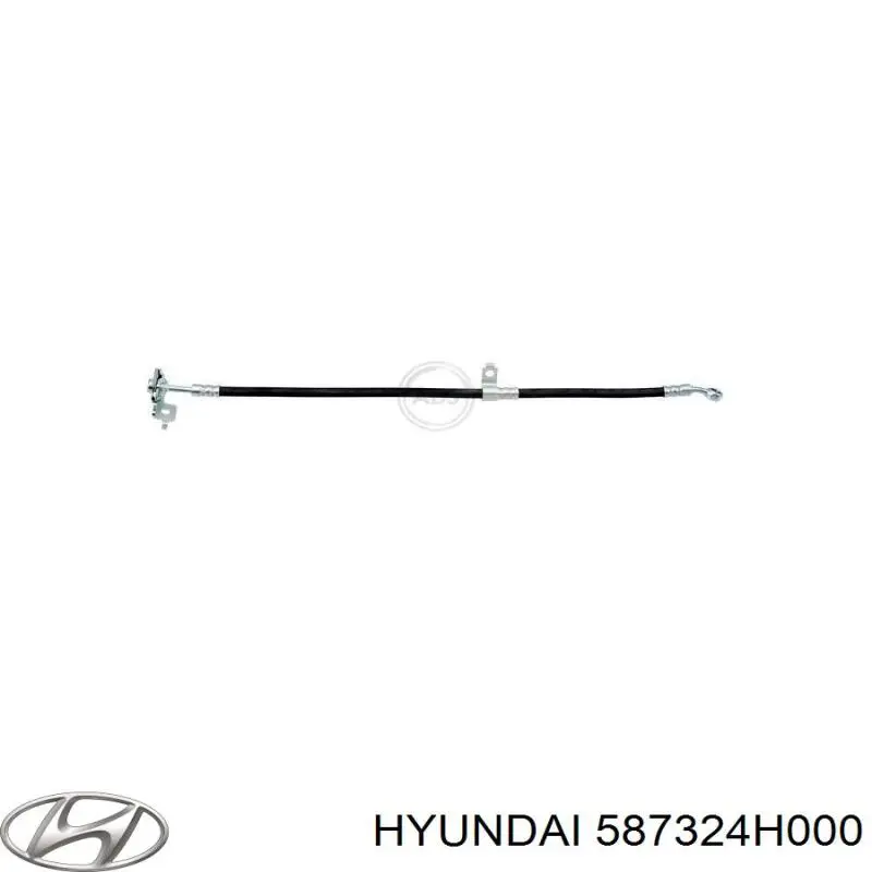 Купити 587324H000 Hyundai/Kia Шланг гальмівний передній, правий