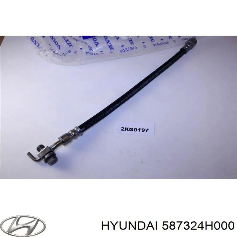 Шланг гальмівний передній, правий Hyundai/Kia 587324H000 ціна, від 22.87 USD