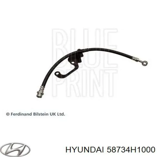 Шланг гальмівний передній, правий 58734H1000 Hyundai/Kia