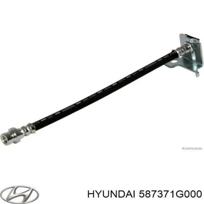 Шланг гальмівний задній, правий Hyundai/Kia 587371G000 ціна, від 10.52 USD