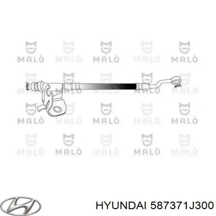 Купити 587371J300 Hyundai/Kia Шланг гальмівний задній, лівий