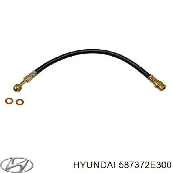 Шланг гальмівний задній, лівий Hyundai/Kia 587372E300 ціна, від 8.59 USD