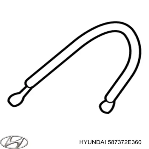 Шланг гальмівний задній, правий Hyundai/Kia 587372E360 ціна, від 7.60 USD