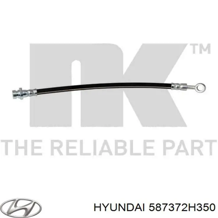 Купити 587372H350 Hyundai/Kia Шланг гальмівний задній, лівий