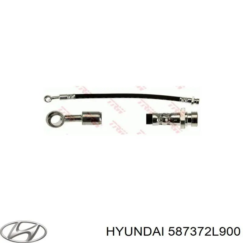 Шланг гальмівний задній, правий Hyundai/Kia 587372L900 ціна, від 12.34 USD