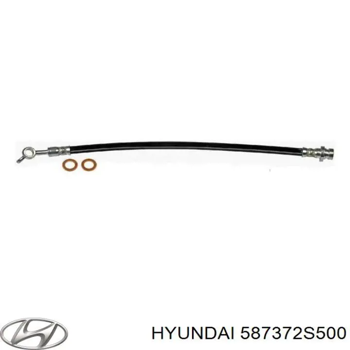 587372S500 Hyundai/Kia шланг гальмівний задній, лівий