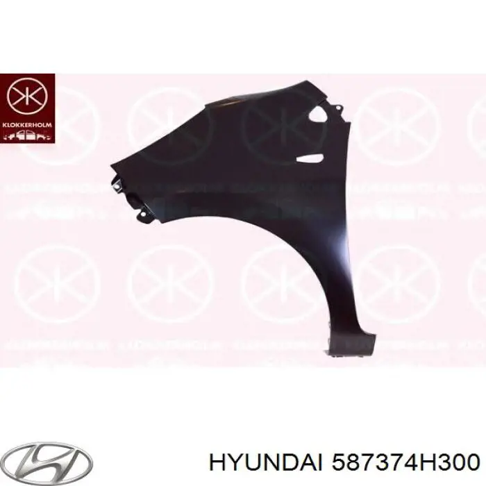 587374H300 Hyundai/Kia Шланг гальмівний задній, лівий