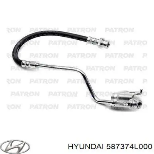 Шланг гальмівний задній, лівий Hyundai/Kia 587374L000 ціна, від 56.97 USD