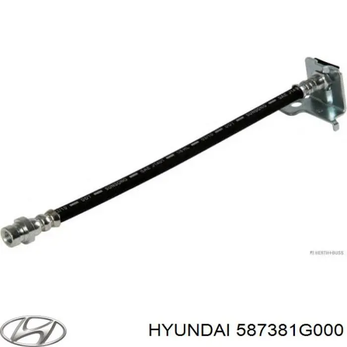 587381G000 Hyundai/Kia шланг гальмівний задній, лівий