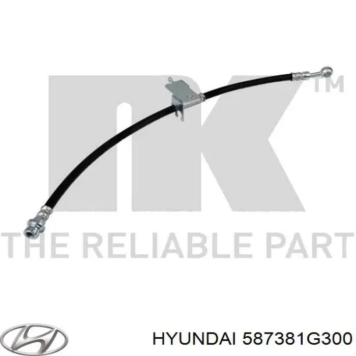 Шланг гальмівний задній, лівий Hyundai/Kia 587381G300 ціна, від 15.26 USD