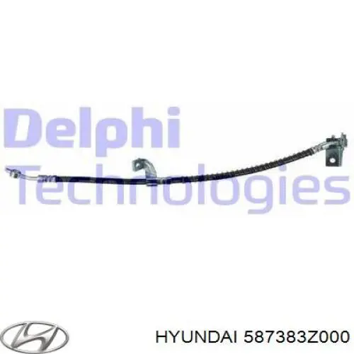 587383Z000 Hyundai/Kia Шланг гальмівний задній, правий