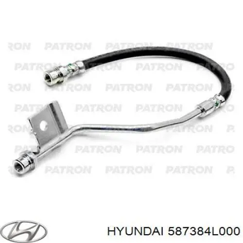 587384L000 Hyundai/Kia Шланг гальмівний задній, правий