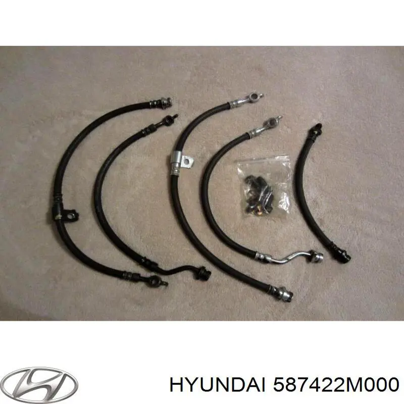 587422M000 Hyundai/Kia Шланг гальмівний задній, лівий