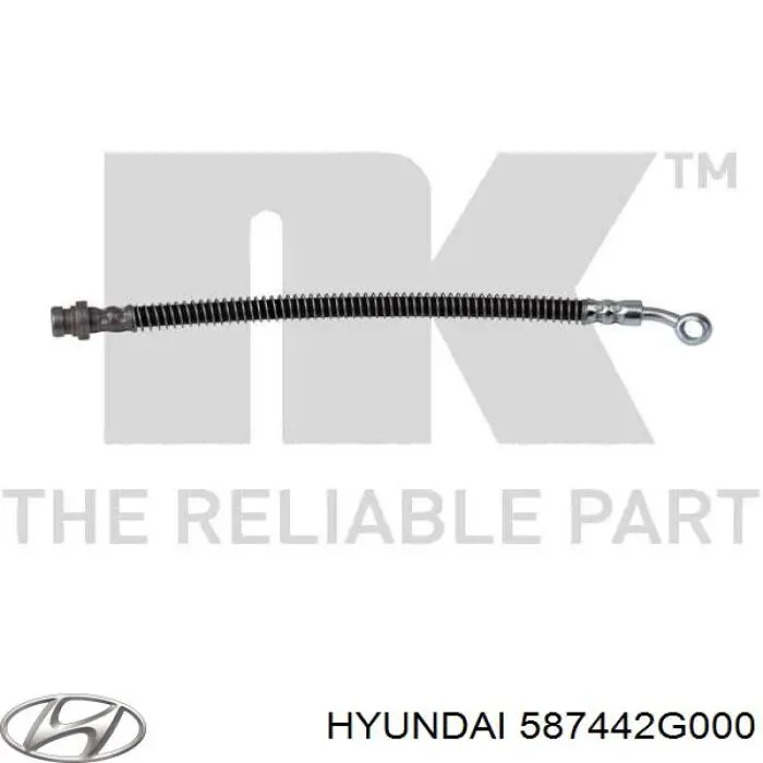 Шланг гальмівний задній, лівий Hyundai/Kia 587442G000 ціна, від 8.80 USD