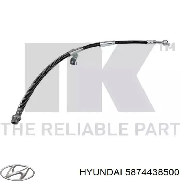 Купити 5874438500 Hyundai/Kia Шланг гальмівний задній