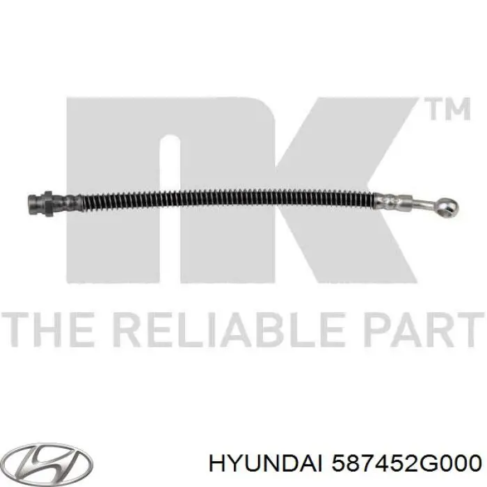 Шланг гальмівний задній, правий Hyundai/Kia 587452G000 ціна, від 7.25 USD