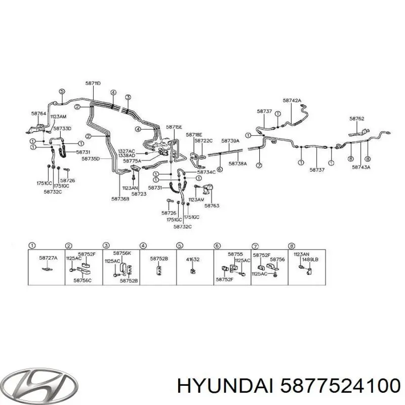 Купити 5877524100 Hyundai/Kia 