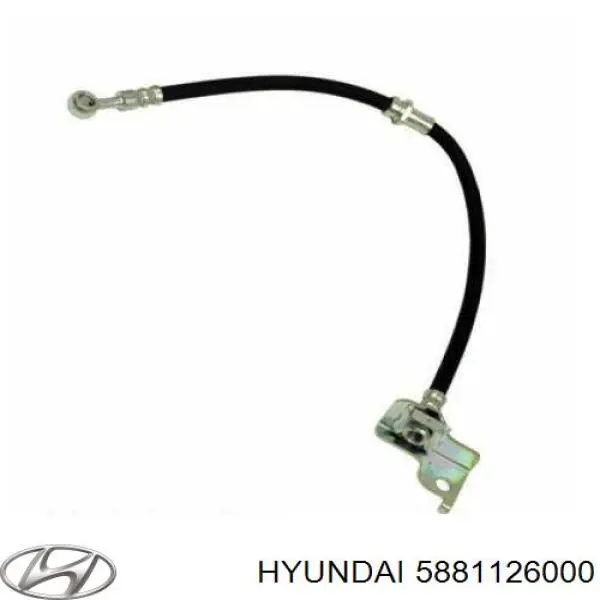 5881126000 Hyundai/Kia шланг гальмівний передній, лівий