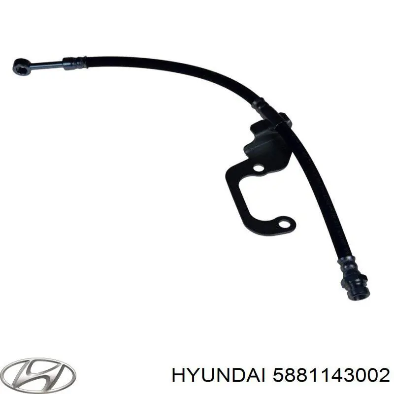 Шланг гальмівний передній Hyundai/Kia 5881143002 ціна, від 7.60 USD