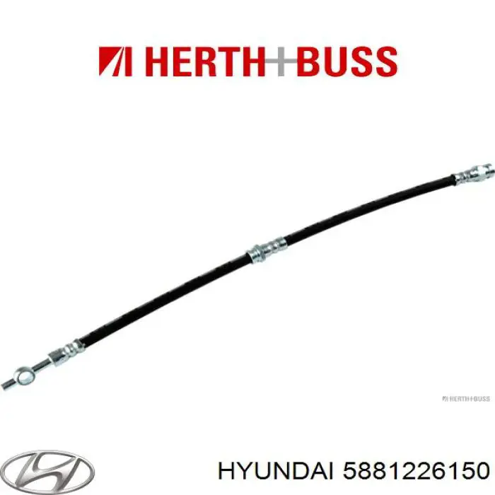 Hyundai/Kia шланг гальмівний задній, лівий
