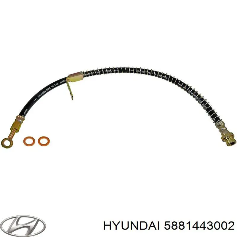 SL4288 ABS Гнучка гальмівна трубка передня