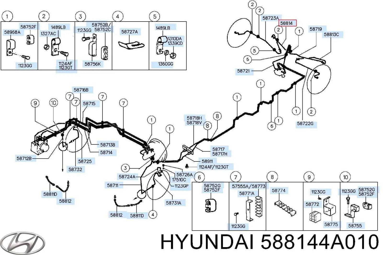  588144A010 Hyundai/Kia