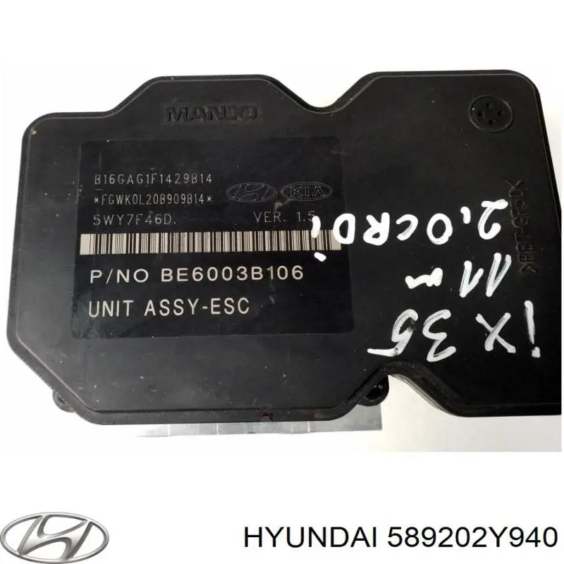 Блок АБС гідравлічний Hyundai/Kia 589202Y940 ціна, від 19.00 USD