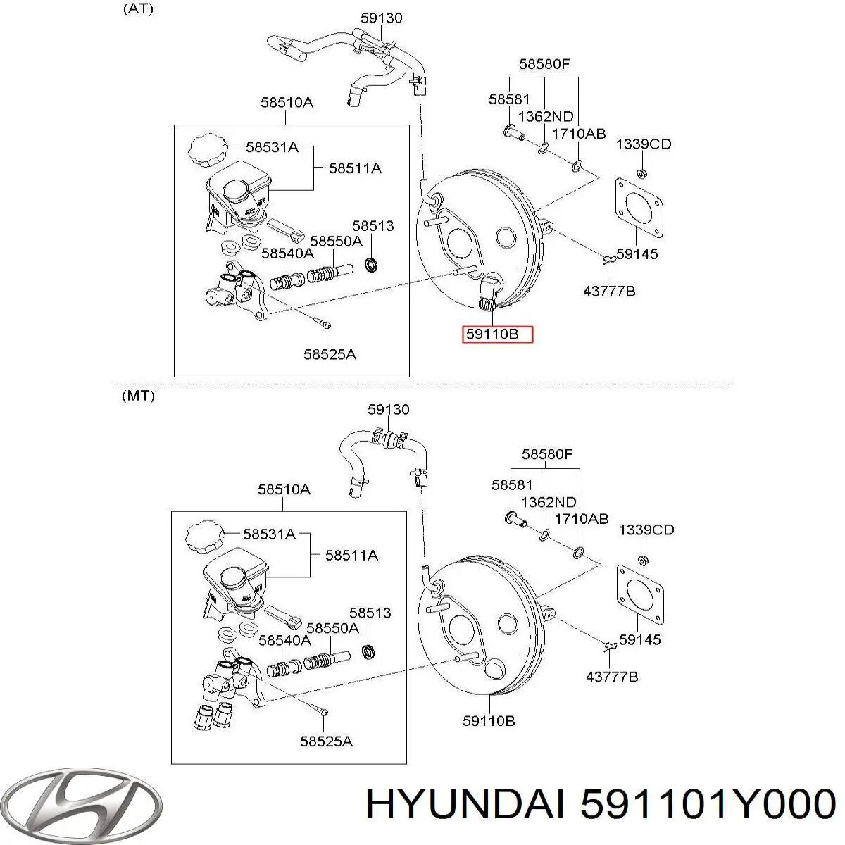 Вакуумника Hyundai/Kia 585001Y200 ціна, від 26.93 USD