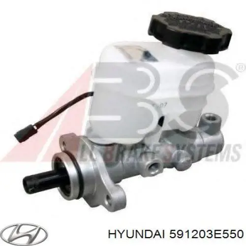 Циліндр головний гальма (Гідротормоз) Hyundai/Kia 591203E550 ціна, від 78.93 USD