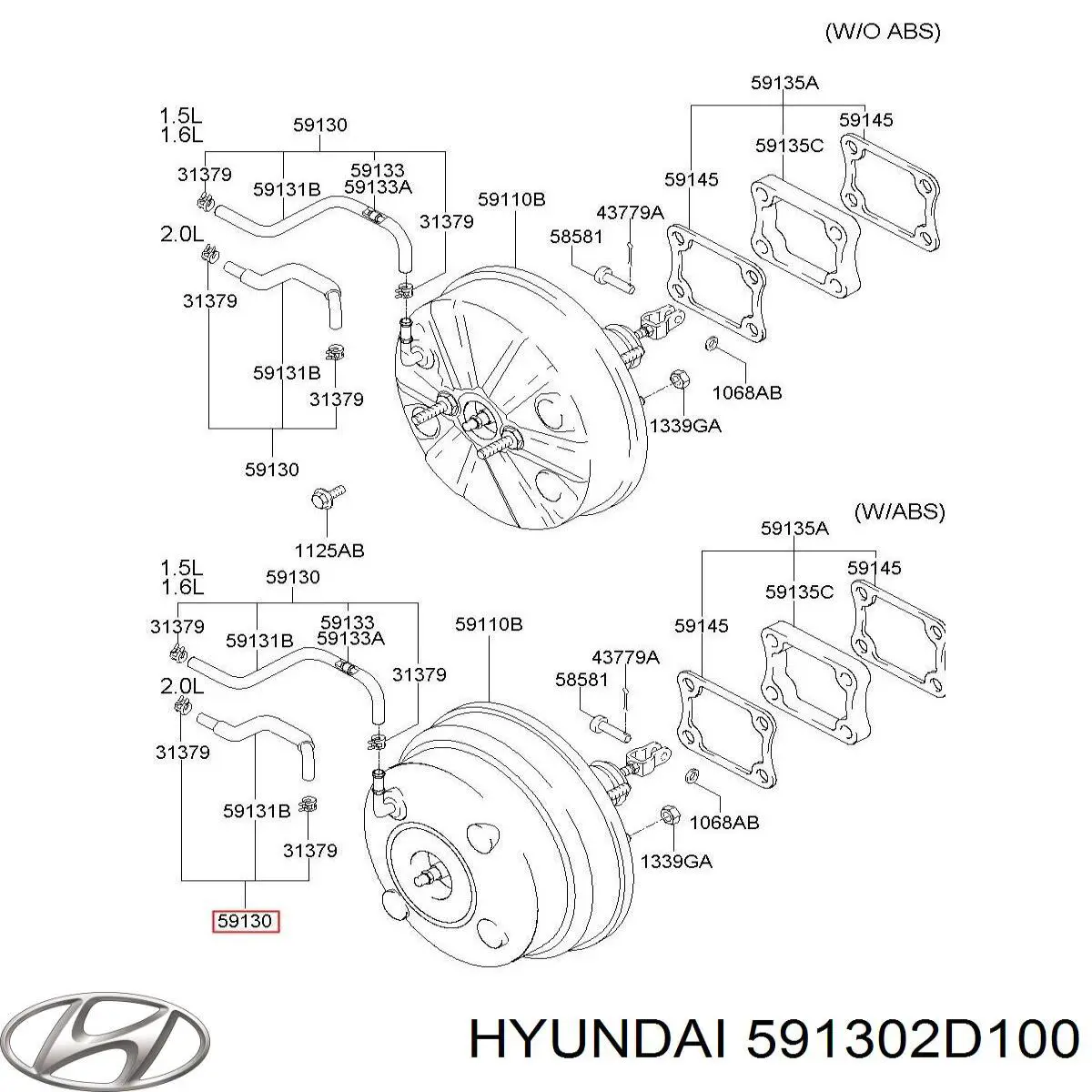 Купити 591302D100 Hyundai/Kia 