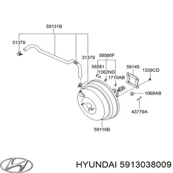  Hyundai/Kia 5913038009 ціна, від 12.67 USD