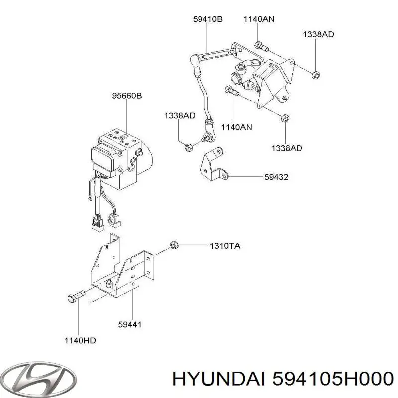  594105H000 Hyundai/Kia