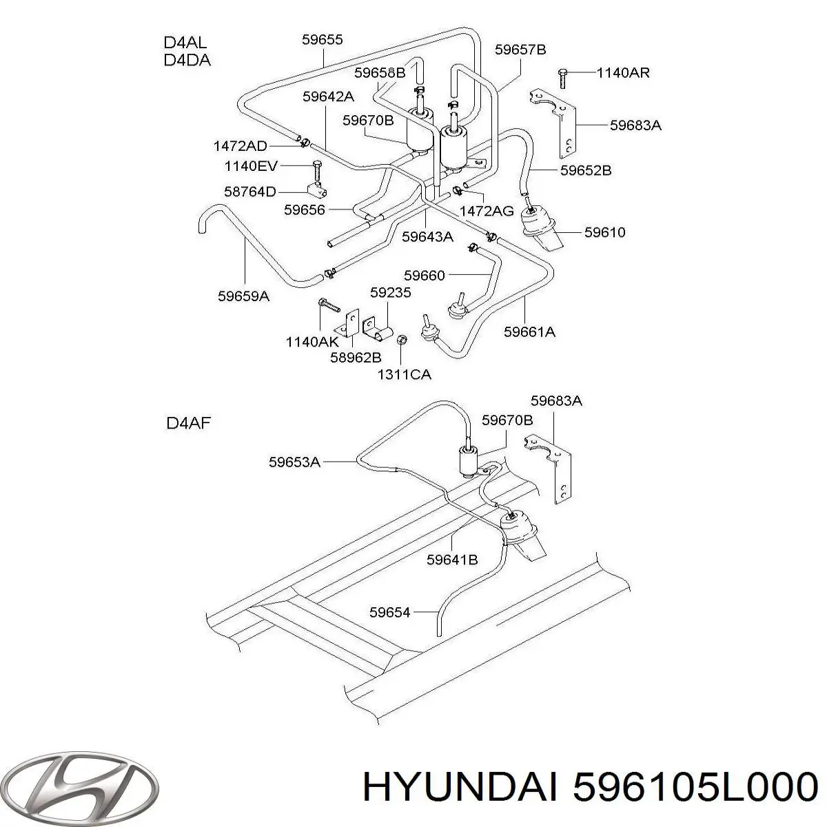 596105L000 Hyundai/Kia 