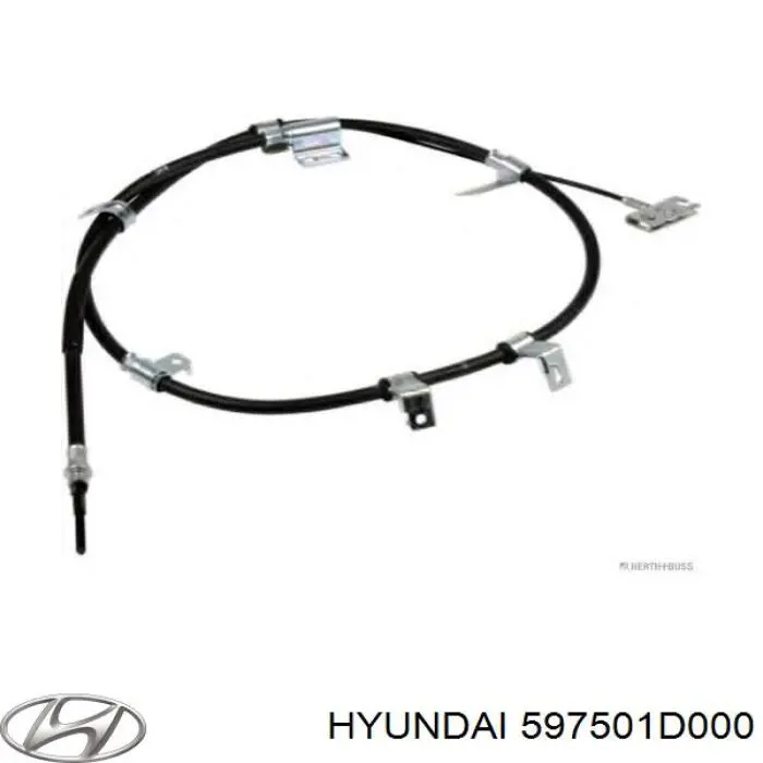 Трос стоянкового гальма передній Hyundai/Kia 597501D000 ціна, від 18.13 USD