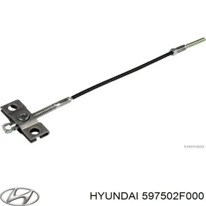 Купити 597502F000 Hyundai/Kia Трос ручного гальма передній