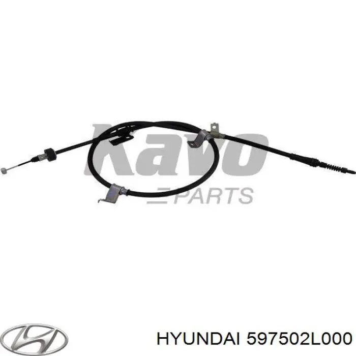 597502L000 Hyundai/Kia Трос стоянкового гальма проміжний