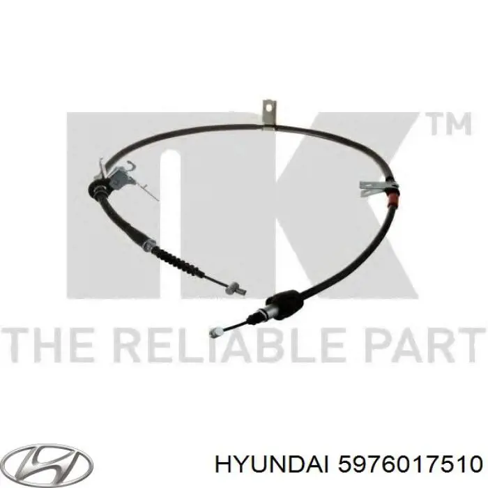 Купити 5976017510 Hyundai/Kia Трос ручного гальма задній, лівий