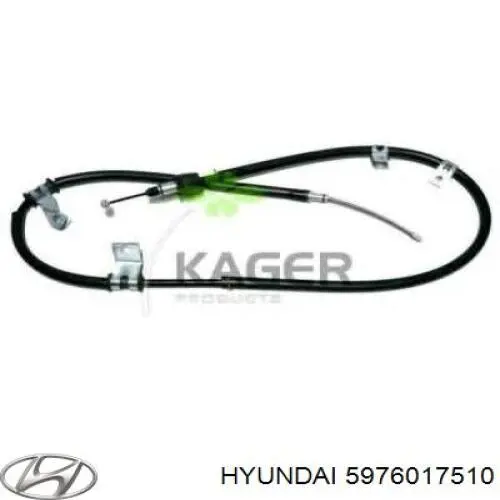 Трос ручного гальма задній, лівий 5976017510 Hyundai/Kia