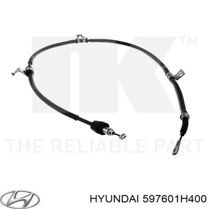 Купити 597601H400 Hyundai/Kia Трос ручного гальма задній, лівий