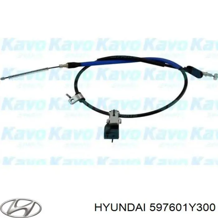 597601Y300 Hyundai/Kia трос ручного гальма задній, лівий