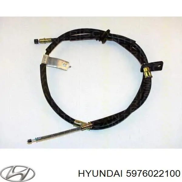 5976022100 Hyundai/Kia трос ручного гальма задній, лівий