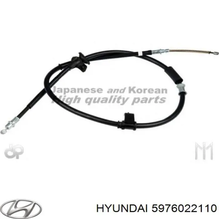 Трос стоянкового гальма задній лівий Hyundai/Kia 5976022110 ціна, від 17.44 USD